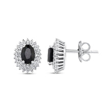 1.34 Karat Safir Pırlanta Küpe