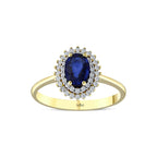 1.01 Karat Safir Pırlanta Yüzük