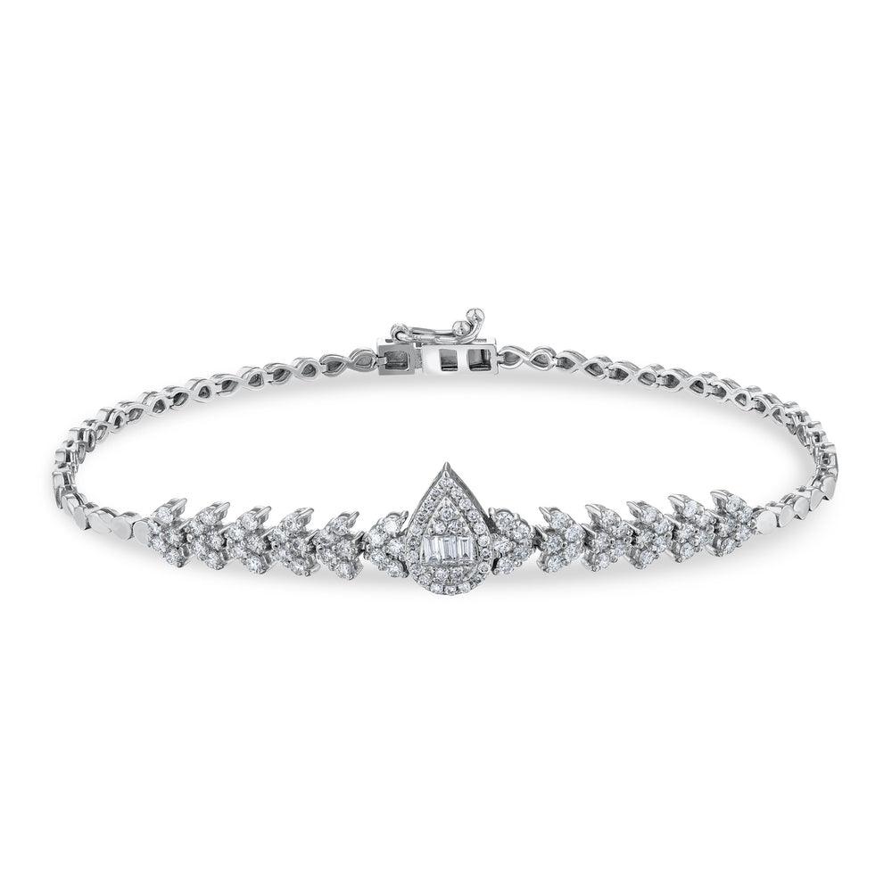 0.94 Karat Baget Pırlantalı Bileklik