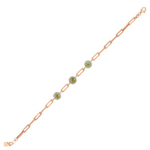 1.73 Karat Cherry Peridot Pırlanta Bileklik