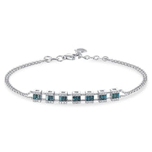 0.84 Karat Deep Blue Baget Bileklik