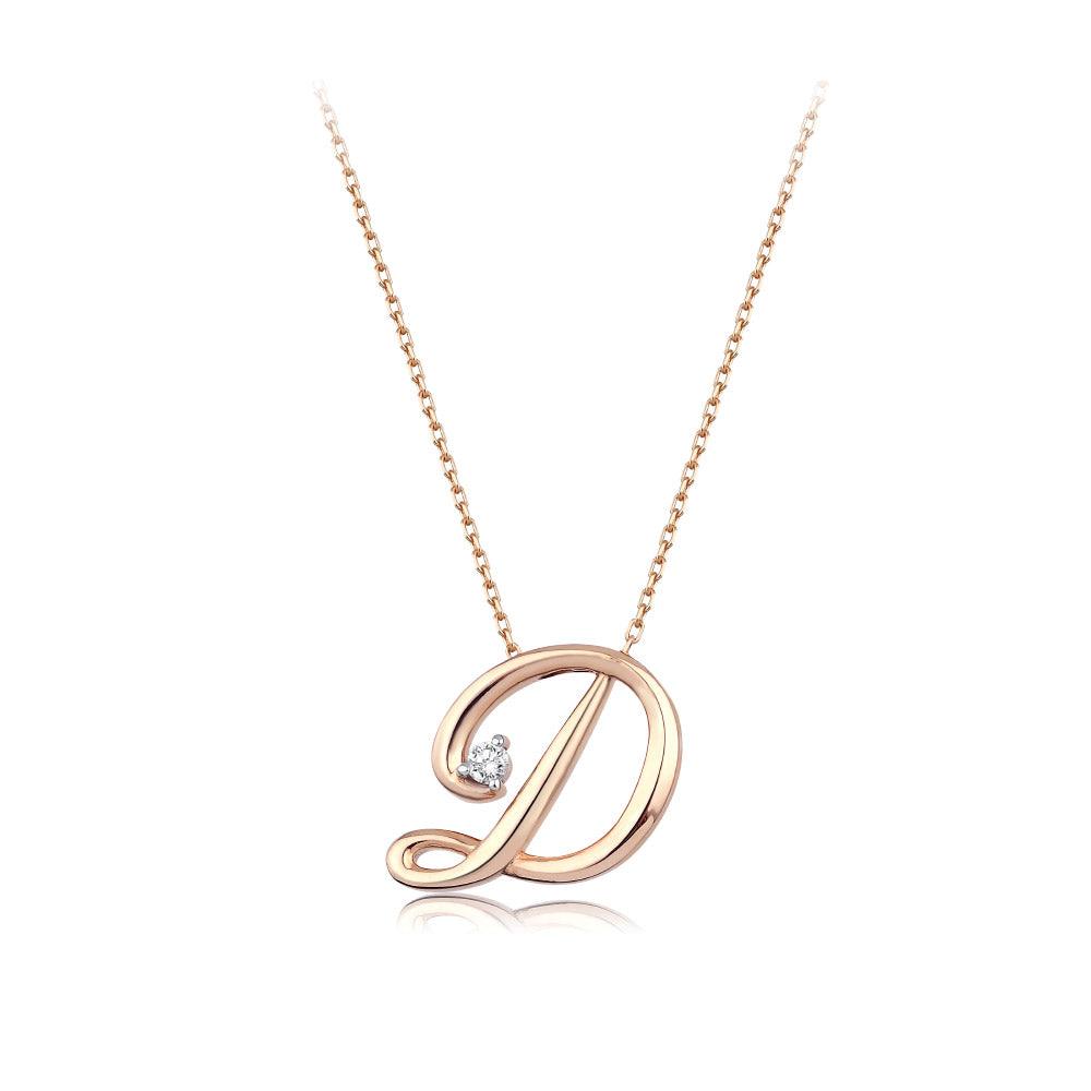 0.03 Karat Pırlanta D Harf Kolye