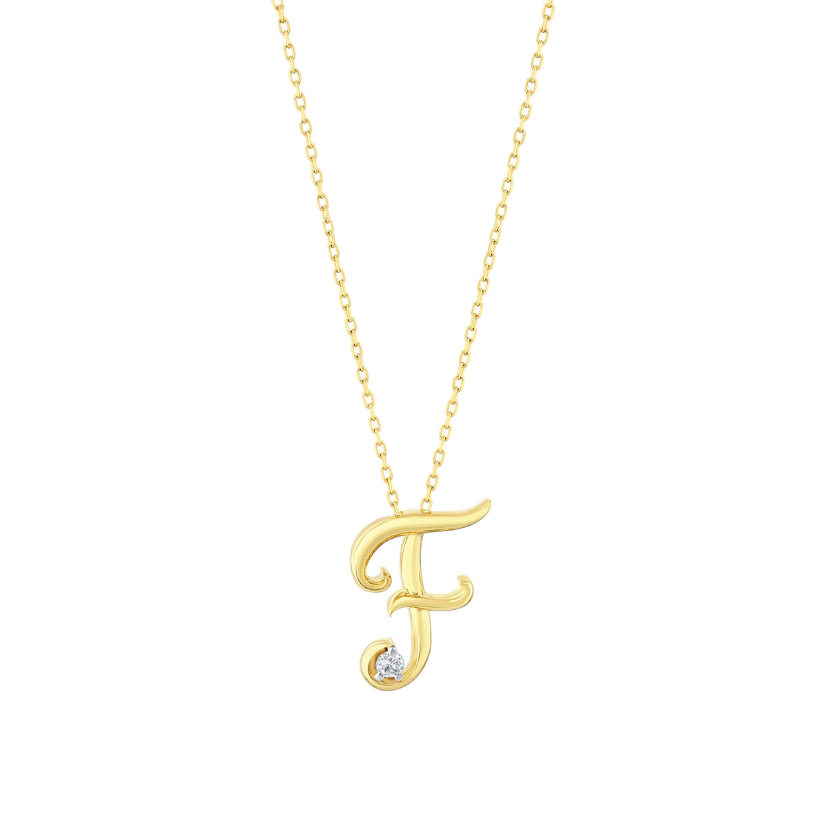 0.03 Karat Pırlanta F Harf Kolye