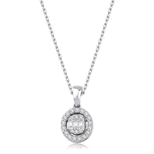 0.13 Karat Laranj Baget Pırlanta Kolye