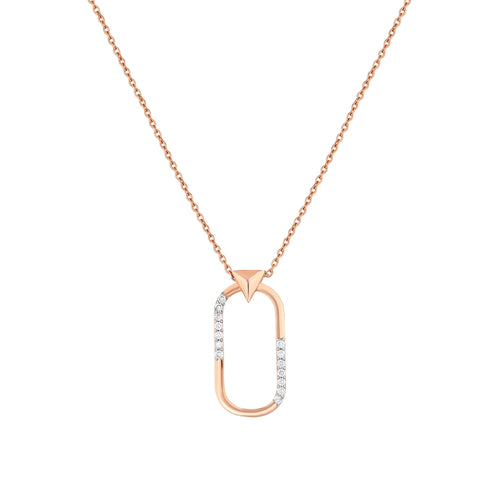 0.15 Karat Rose Pırlanta Kolye