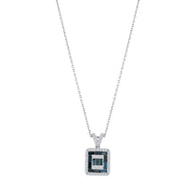 0.55 Karat Deep Blue Baget Kolye