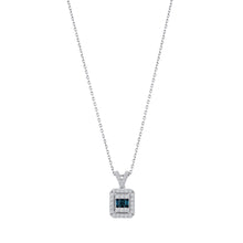 0.29 Karat Deep Blue Baget Kolye