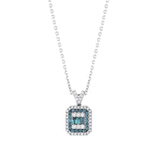 0.44 Karat Deep Blue Baget Kolye