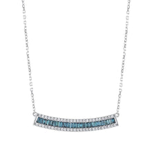 0.76 Karat Deep Blue Baget Kolye