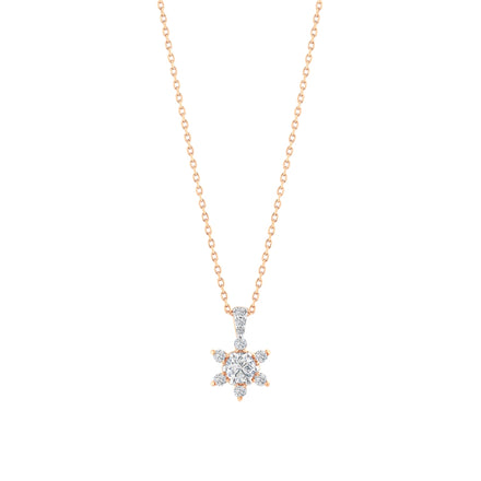 0.21 Karat Flora Pırlanta Kolye