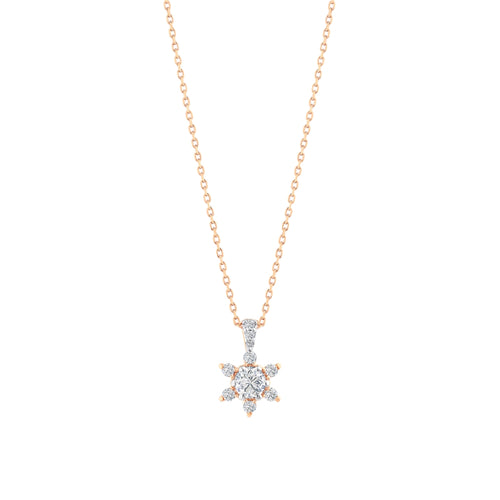0.21 Karat Flora Pırlanta Kolye