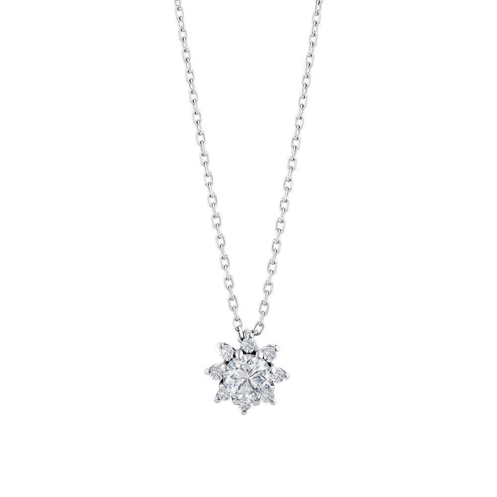 0.29 Karat Flora Pırlanta Kolye