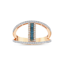 0.43 Karat Deep Blue Pırlanta Yüzük