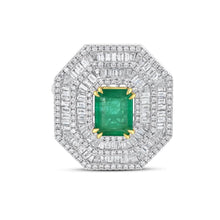 3.92 Karat Vesper Zümrüt Pırlanta Yüzük