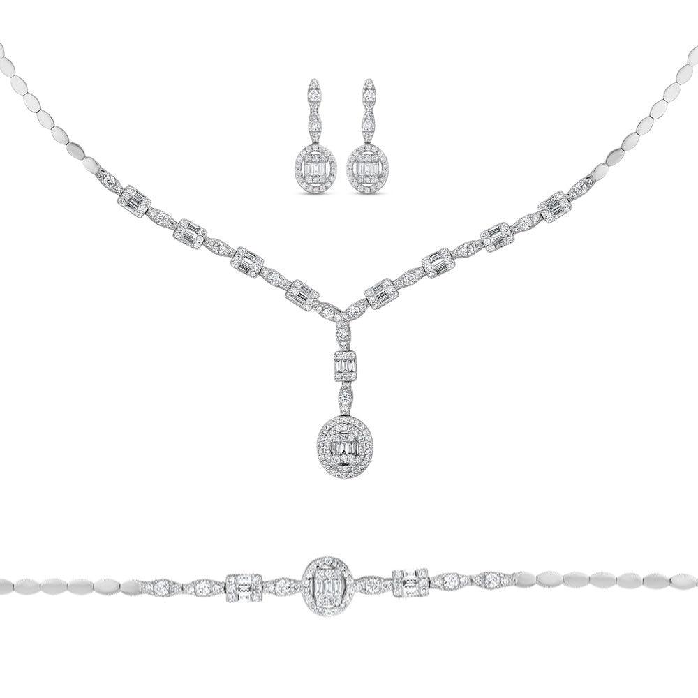 3.99 Karat Baget Pırlanta Caro Gelin Evlilik Seti