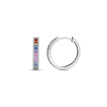 2.08 Karat Rainbow Pırlanta Halka Küpe