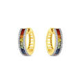2.98 Karat Rainbow Pırlanta Halka Küpe