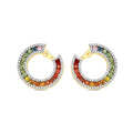 3.52 Karat Rainbow Pırlanta Küpe