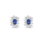 3.87 Karat Safir Pırlanta Küpe