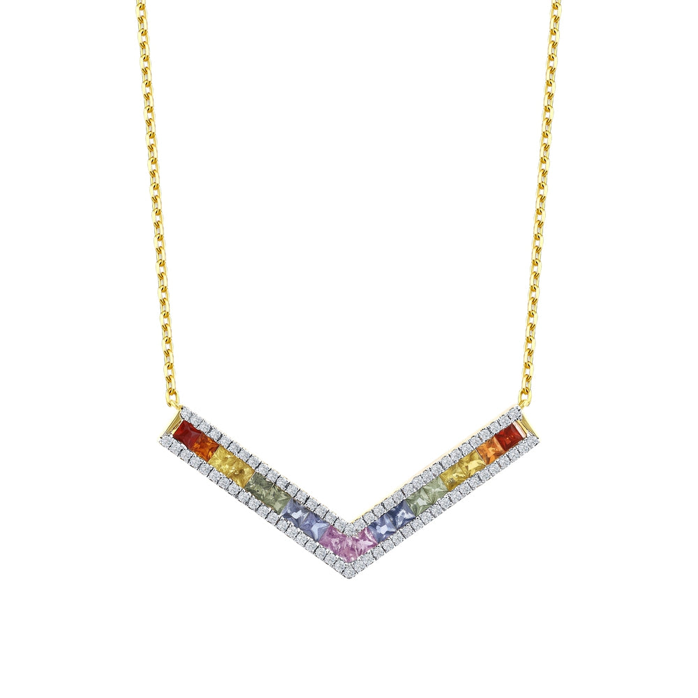 1.52 Karat Rainbow Pırlanta Kolye