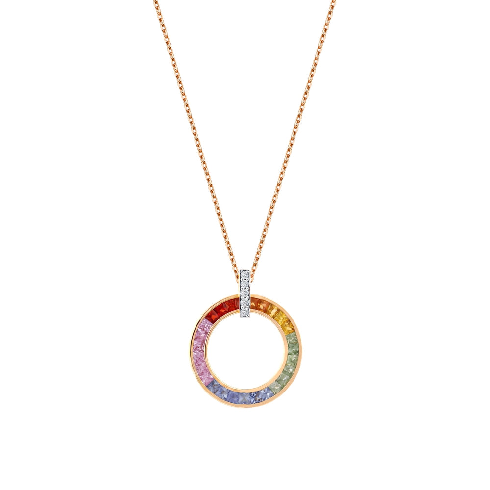 1.61 Karat Rainbow Pırlanta Kolye