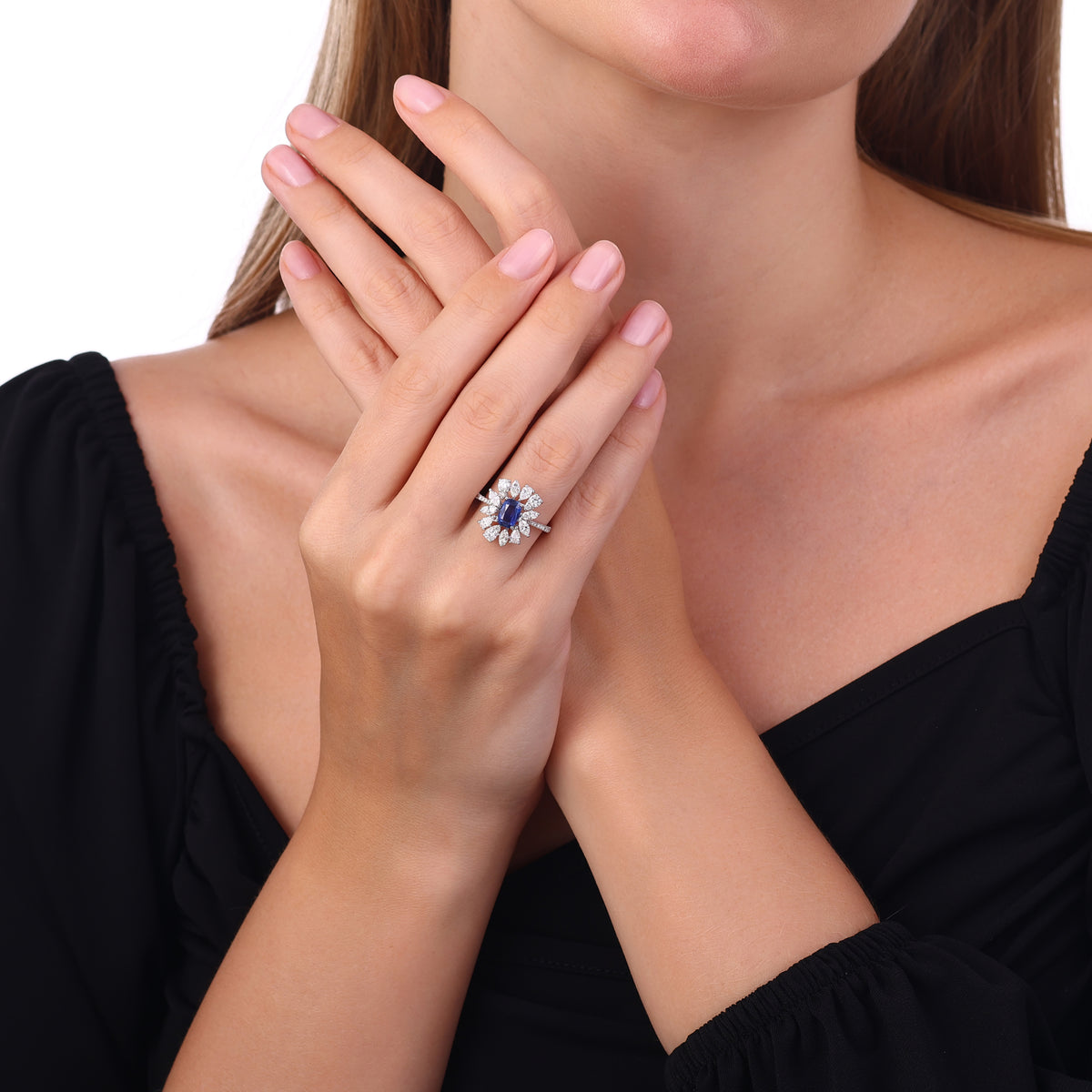2.40 Karat Safir Pırlanta Yüzük