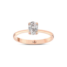0.55 Karat Oval Tektaş Pırlanta Yüzük