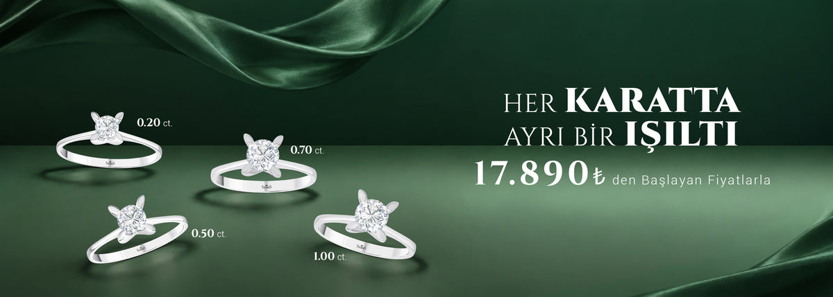 Pırlanta Tektaş Yüzükler