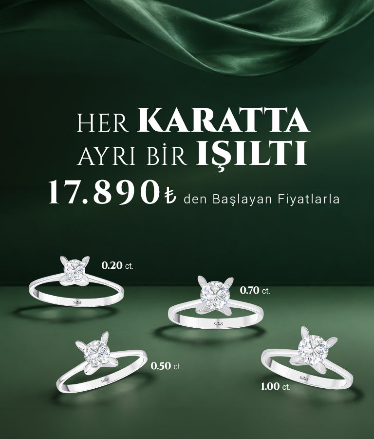 Pırlanta Tektaş Yüzükler