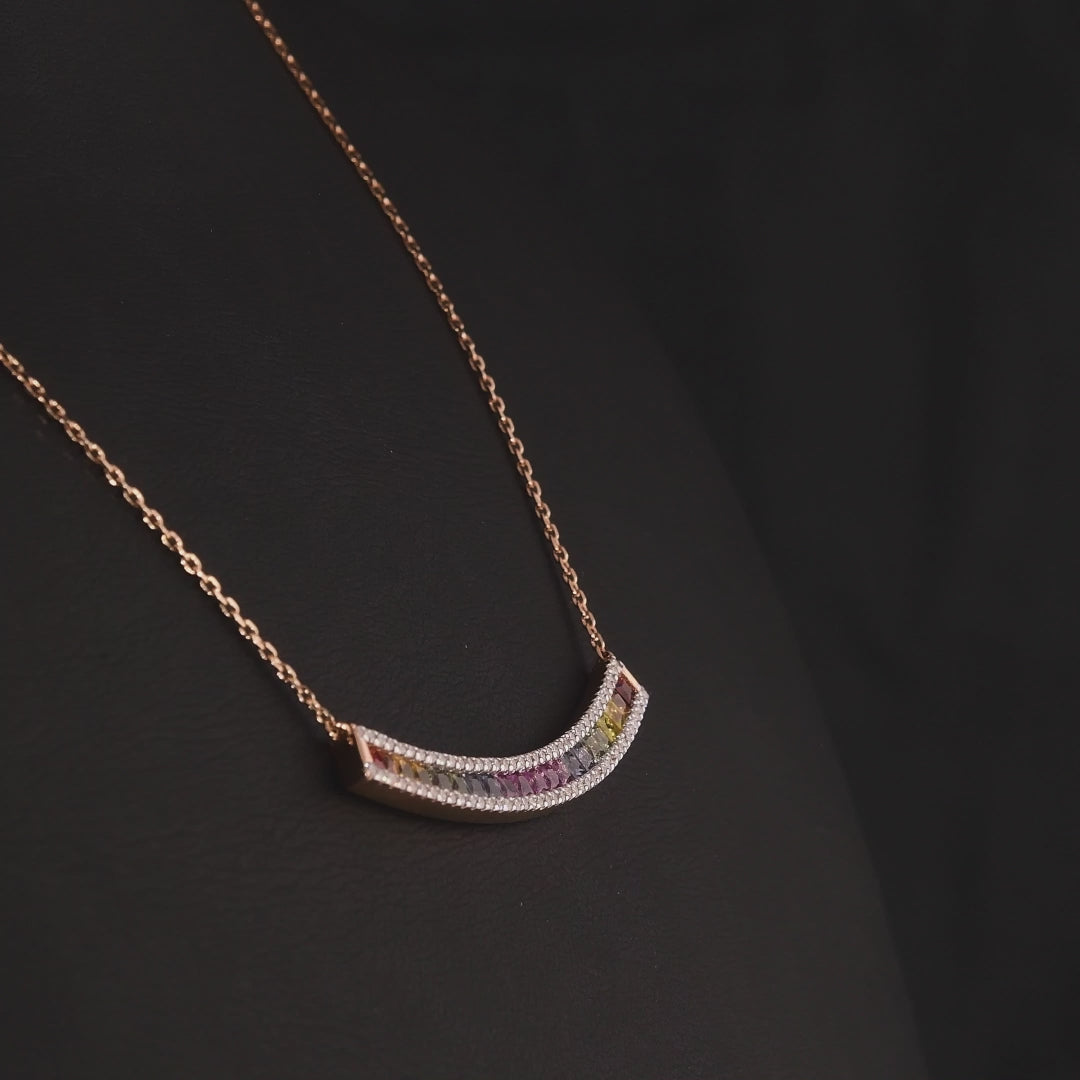 1.44 Karat Rainbow Pırlanta Kolye