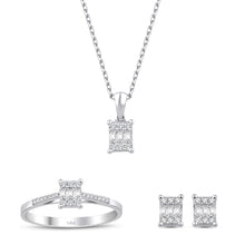 0.49 Karat Laranj Baget Pırlanta Set