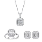 1.26 Karat Laranj Baget Pırlanta Set