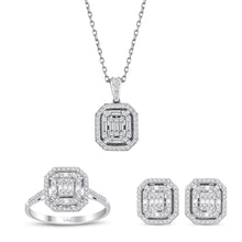 1.26 Karat Laranj Baget Pırlanta Set