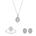 0.63 Karat Ovo Doğal Pırlanta Set
