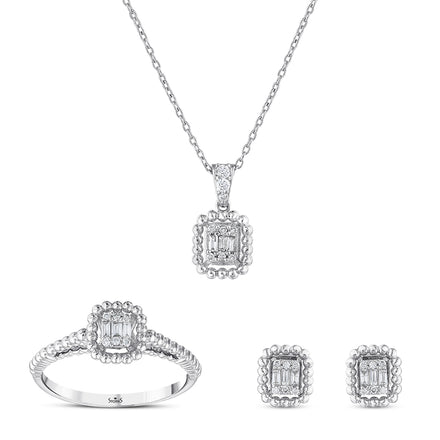 0.21 Karat Aubrey Baget Pırlanta Set
