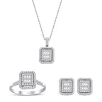 1.26 Karat Laranj Baget Pırlanta Set