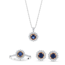 2.27 Karat Laranj Safir Pırlanta Set