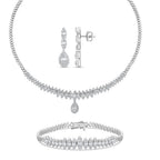6.63 Karat Wedding Baget Pırlanta Set