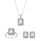 2.43 Karat Magnolia Baget Pırlanta Set