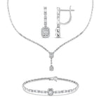 2.90 Karat Wedding Baget Pırlanta Set