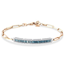 1.02 Karat Deep Blue Baget Bileklik
